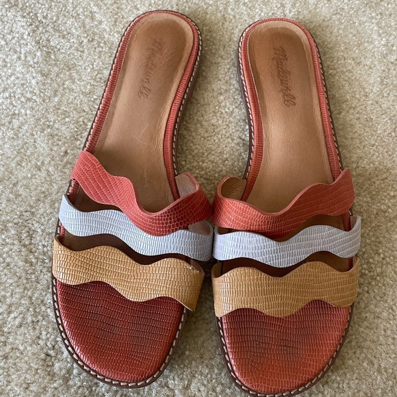 Madewell Neutral Multicolor Slide Sandals. Women size 9.5 - Picture 6 of 6